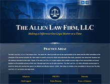 Tablet Screenshot of carlaallenlaw.com